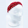 Red heart bow headband