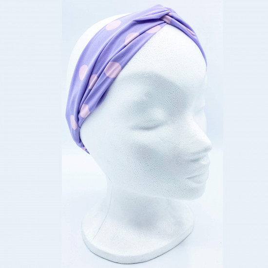 Fascia per capelli all'ingrosso con fiocco a pois - Felizz