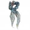 Chouchou scarf with blue polka dots