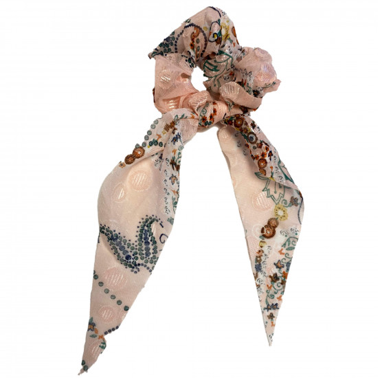 Grossiste chouchou, lot chouchou foulard à pois rose - Felizz