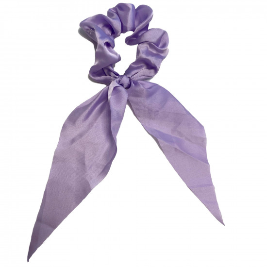 Wholesaler chouchou, lot chouchou scarf satin lilac - Felizz
