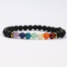 Mineral bracelets Lava stone and 7 chakras 2