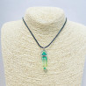 Collier en Verre dégradé vert