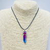 Purple gradient glass necklace