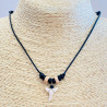 Collana di denti di squalo G172-4