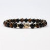 Pulseras minerales Ojo de tigre y Obsidiana 2