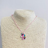 Unicorn Head Enamel Necklace G173-3