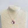 Collar de esmalte con cabeza de unicornio G173-5