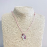 Unicorn Head Enamel Necklace G173-6