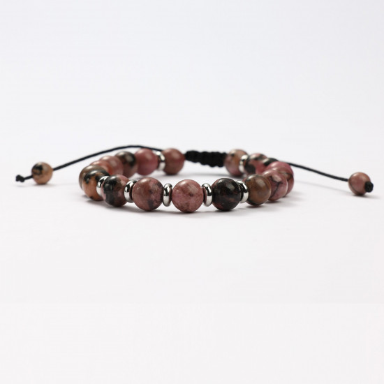 Grossiste bijoux minéraux, Bracelets minéraux Rhodonite 2