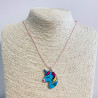 Unicorn Head Enamel Necklace G173-17