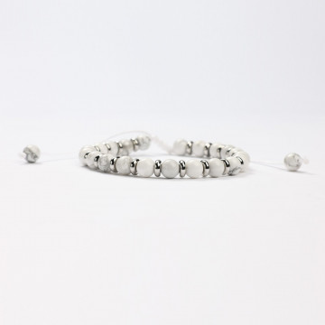 Magnesit-Mineralien-Armbänder