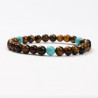 Mineral bracelets Tiger eye and Magnesite