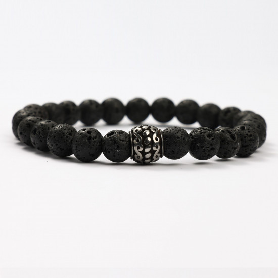 Wholesaler mineral jewelry, Pierre de Lave 3 mineral bracelets