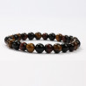 Mineral bracelets Tiger Eye, Bull's Eye and Obsidian