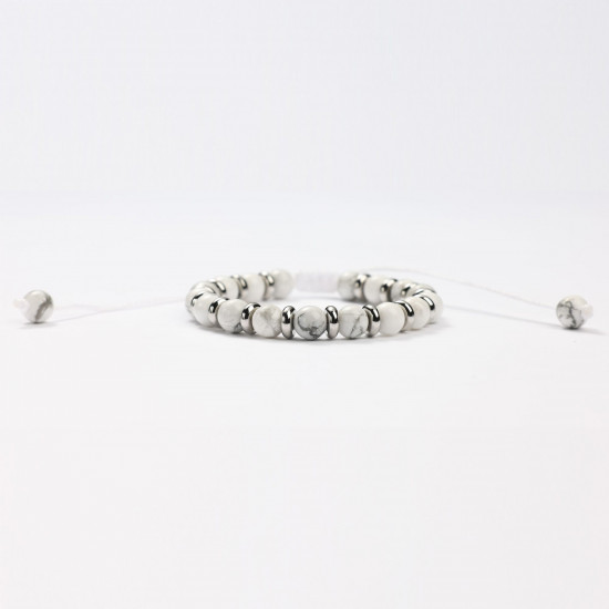 Lieferant für Mineralschmuck, Magnesit 3 Mineralarmbänder