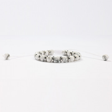G151-89 Bracelets minéraux Magnésite