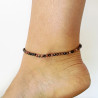 Rhodonite anklet chain