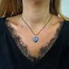 Collier cœur Sodalite