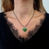 Collier cœur aventurine