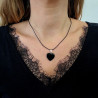 obsidian-Herz-Halskette