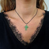 aventurine cross necklace