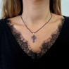 amethyst cross necklace