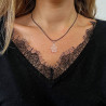 Collier petite fille quartz rose