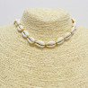 Hazelnut cowrie shell necklace