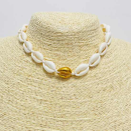 Mayorista de joyas en Francia, collares de conchas de oro blanco - Felizz