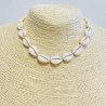 Silver cowrie shell necklace