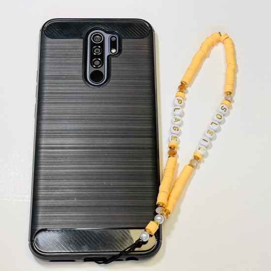 Großhändler Smartphone-Zubehör, Telefonschmuck "Strand" orange