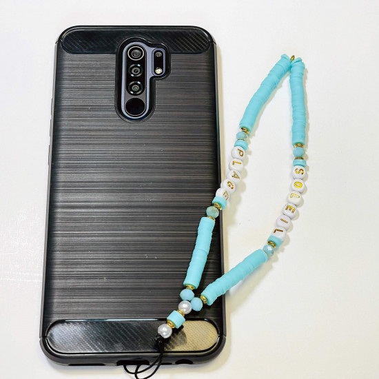 Wholesaler smartphone accessories, phone jewelry "beach" blue