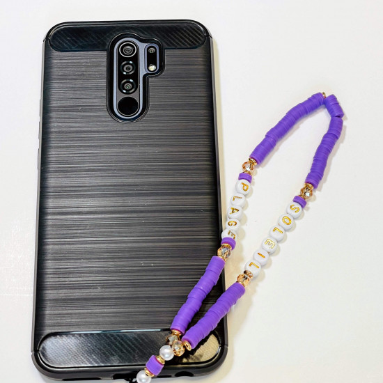 Wholesale smartphone accessories, purple "beach" phone jewelry