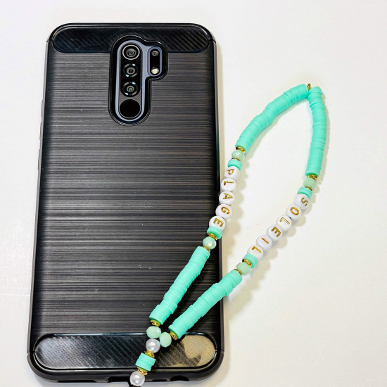 Wholesale smartphone accessories, water green "beach" phone jewelry