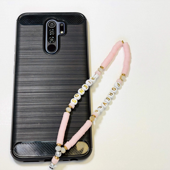 Wholesale smartphone accessories, phone jewelry "forever friends" pink