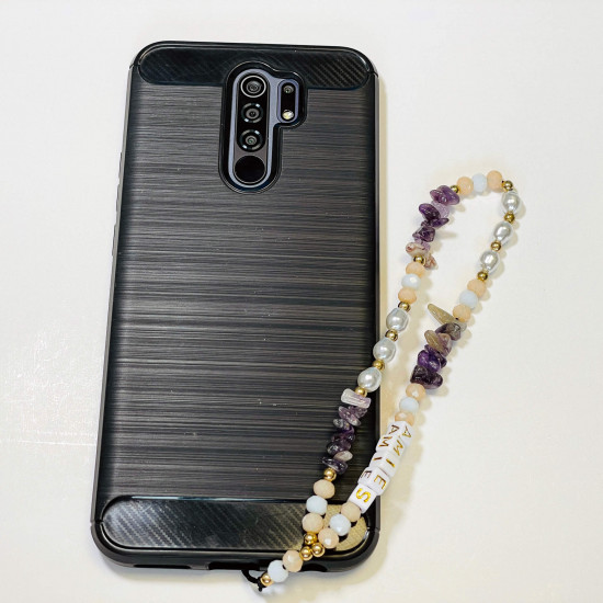 Wholesale smartphone accessories, purple "amie" phone jewelry