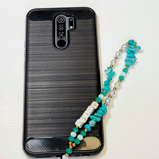 Wholesaler smartphone accessories, phone jewelry "amie" turquoise