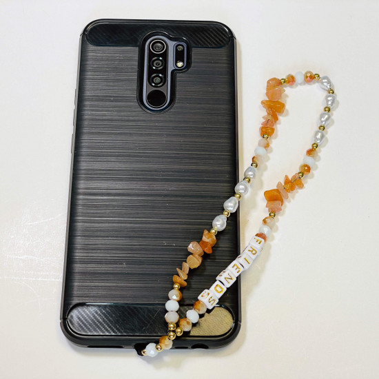 Wholesale smartphone accessories, "Friends" orange phone jewelry