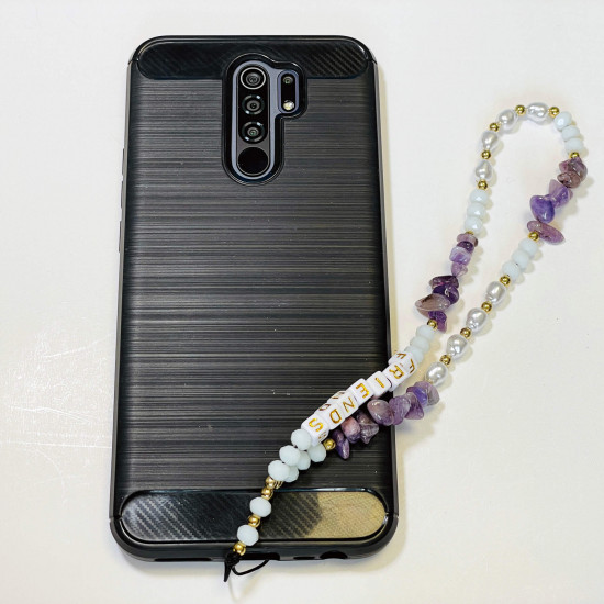 Wholesale smartphone accessories, purple "Friends" phone jewelry
