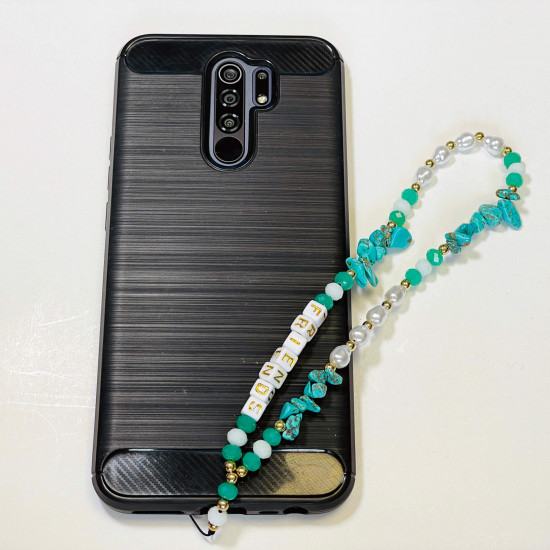 Großhändler Smartphone-Zubehör, Telefonschmuck "Friends" Türkis