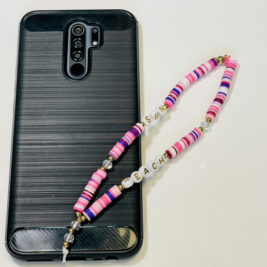 Wholesale smartphone accessories, phone jewelry "Sun beach" lila