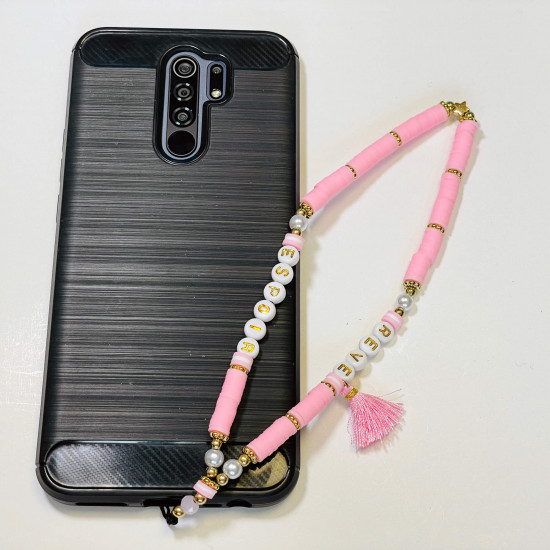 Wholesaler smartphone accessories, phone jewelry "Rêves Espoir" pink