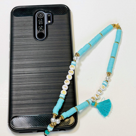 Wholesale smartphone accessories, phone jewelry "Rêves Espoir" blue