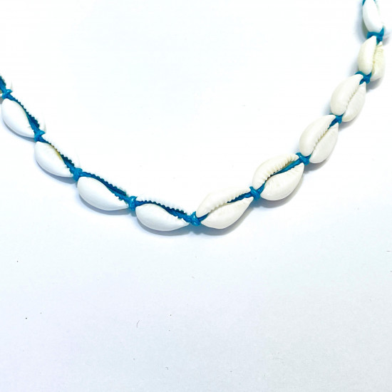 Bigiotteria di qualità all'ingrosso, braccialetto di conchiglie di corda blu