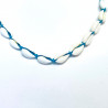 Blue string seashell bracelet