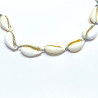 Silver string seashell bracelet
