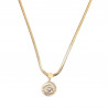 Metaillon eye gold-plated stainless steel necklace