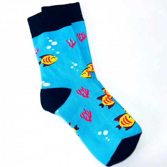 Grossiste chaussettes, modèle chaussettes poissons, pour revendeurs
