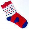 Chaussettes bleu, blanc, rouge